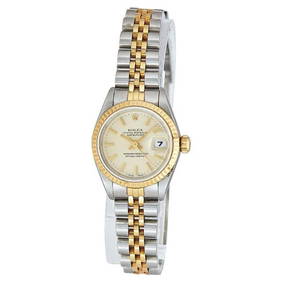Rolex Datejust 18k Yellow Gold and Stainless Steel Watch Ref. 69173, circa 1990 (1 of 5)