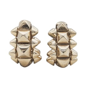 Cartier Clash de Cartier 18k Rose Gold Huggie Hoop Earrings
