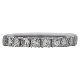 Platinum and Diamond Eternity Band Ring