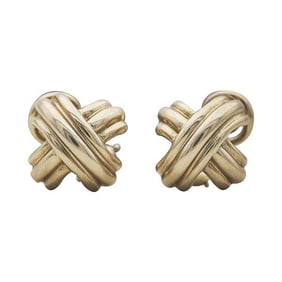 Tiffany & Co. Tiffany X 18k Yellow Gold Earrings