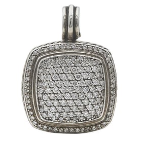 David Yurman Sterling Silver Diamond Pendant