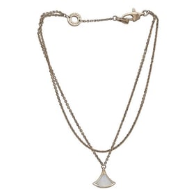 Bulgari Bvlgari Diva's Dream 18k Rose Gold Mother-of-Pearl Double Chain Bracelet