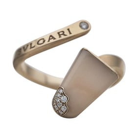 Bvlgari Bulgari Gelati Pink Opal and Diamond Bypass Ring