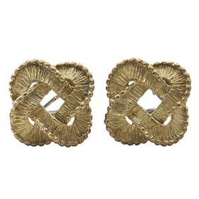 Tiffany & Co. 18k Yellow Gold Knot Earrings