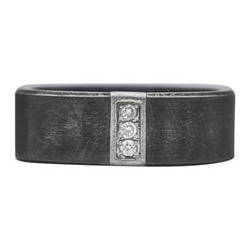 Tungsten Diamond Band Ring