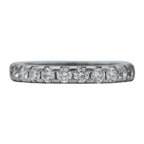 Shane Co. Platinum Diamond Eternity Band Ring