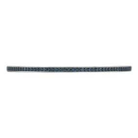 Jacob & Co. 18k White Gold Irradiated Blue Diamond Bangle Bracelet