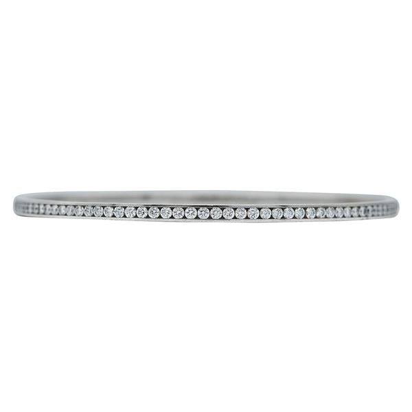 Jacob & Co. 18k White Gold Diamond Bangle Bracelet (1 of 3)