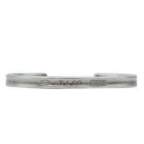 Tiffany & Co. 1837 Sterling Silver Open Cuff Bangle Bracelet