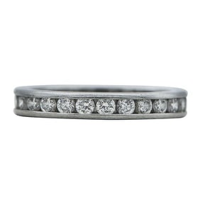 Tiffany & Co. Platinum Channel-Set Diamond Eternity Band Ring