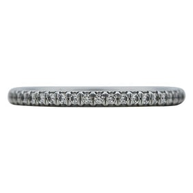 Tiffany & Co. Soleste Platinum Diamond Half Eternity Band Ring