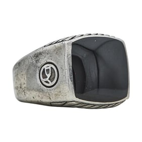 David Yurman Sterling Silver Black Onyx Signet Ring