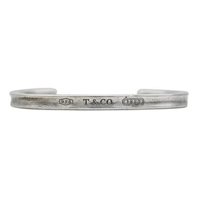 Tiffany & Co. 1837 Sterling Silver Open Cuff Bangle Bracelet