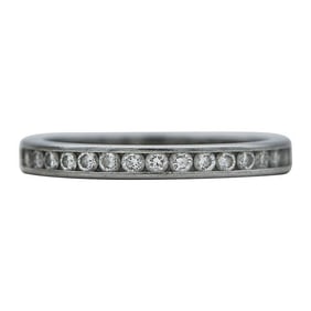 Tiffany & Co. Platinum Channel-Set Diamond Eternity Band Ring