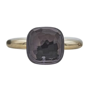 Pomellato Nudo 18k Yellow Gold Amethyst Ring