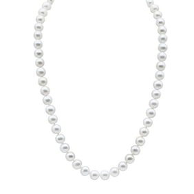 Tiffany & Co. Ziegfeld Collection Pearl Necklace with Sterling Silver Clasp