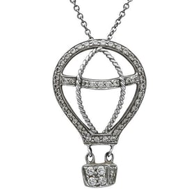 Tiffany & Co. Platinum Diamond Hot Air Balloon Pendant Necklace