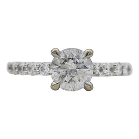 18k White Gold Diamond 1.45 carats Engagement Ring