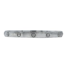 Cartier Love 18k White Gold Bangle Bracelet with Screwdriver