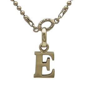 Links of London 18k Yellow Gold E Initial Charm Pendant Necklace