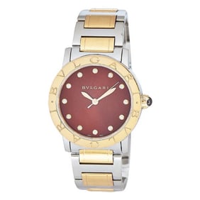 Bvlgari Bulgari-Bulgari 18k Rose Gold and Stainless Steel Watch Ref. BBLP33SG, circa 2020