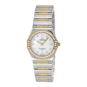 Omega Constellation 18k Yellow Gold and Stainless Steel Watch Ref. 13767500, 2000