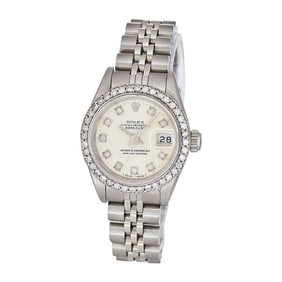 Rolex Datejust Stainless Steel Diamond Watch Ref. 69174, circa 1988