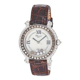 Chopard Happy Sport 18k White Gold Diamond Watch Ref. 27 6817 52, circa 2000
