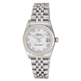 Rolex Datejust 18k White Gold and Stainless Steel Watch Ref. 78274, circa 2004
