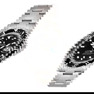 Rolex Submariner Stainless Steel Watch Ref. 16610, 2004: CASE MATERIAL: Stainless Steel. BRACELET: Stainless Steel. Fits approx. 6 3/4 inch wrist. CASE SIZE (mm): 40. BEZEL: Stainless Steel. MOVEMENT TYPE: Automatic. DIAL COLOR: Black. CRYSTAL: Sapphire. CR