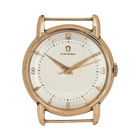 Omega 18k Yellow Gold Watch Head, circa 1944