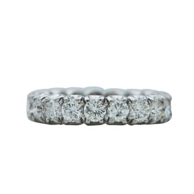 Platinum Diamond approx. 2.85 ctw Eternity Band Ring