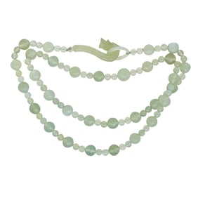 Beaded Green Quartz Dragon Clasp Necklace