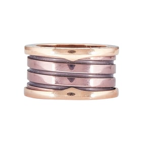 Bulgari Bvlgari B.zero1 18K Rose Gold Band Ring