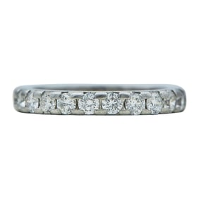 Shane Co. Platinum Diamond Eternity Band Ring