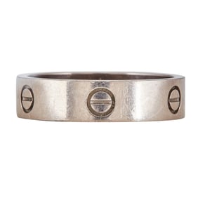 Cartier Love 18K White Gold Band Ring