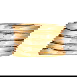 Bvlgari Bulgari B.zero1 18K Yellow Gold Band Ring: BRAND: Bulgari; COLLECTION: B.zero1; METAL: 18K Yellow Gold; STAMPED: Bvlgari, 53, 750, maker's mark, Made in Italy; CONDITION: Pre-owned, Good; ITEM WEIGHT (GRAMS): 12.1 g; MEASUREMENTS: US ring size