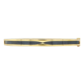 Bvlgari Bulgari B.zero1 18K Rose Gold Ceramic Hinged Bangle Bracelet