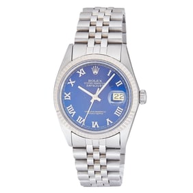 Rolex DateJust 36 18K White Gold/SS Watch Ref. 16014, circa 1988