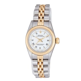 Rolex Oyster Perpetual 18K Yellow Gold and Stainless Steel Watch Ref. 67193, circa 1989