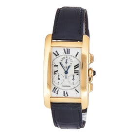 Cartier Tank Americaine 18K Yellow Gold Watch Ref. W2601156 / 1730, circa 2010