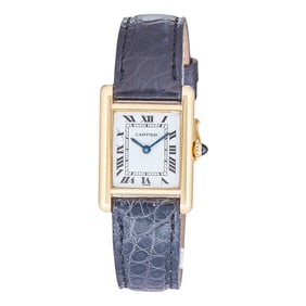 Cartier Tank Louis Cartier 18K Yellow Gold Watch Ref. 78087, circa 1980