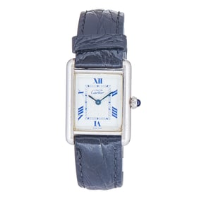 Cartier Must de Cartier Sterling Silver Watch Ref. W1014054 / 2416, circa 2000