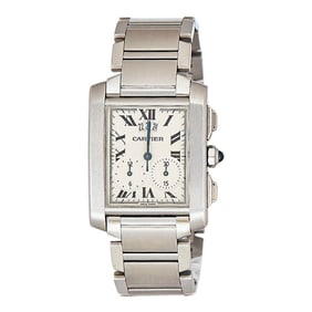 Cartier Tank Francaise Stainless Steel Watch Ref. W51024Q3 / 2653, circa 2000