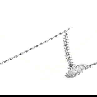 Tiffany & Co. Elsa Peretti Diamonds by the Yard Platinum Diamond Pendant Necklace: BRAND: Elsa Peretti for Tiffany & Co.; COLLECTION: Diamonds by the Yard; METAL: Platinum; APPROXIMATE TOTAL DIAMOND WEIGHT: 0.25 ctw; STAMPED: Tiffany & Co, PT950, Peretti, numbered; CONDITION: Pre-ow
