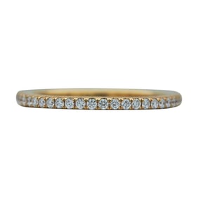 18K Rose Gold Pavé Diamond Band Ring