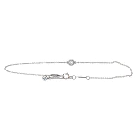 Tiffany & Co. Elsa Peretti Diamonds by the Yard Platinum Diamond and Aquamarine Bracelet