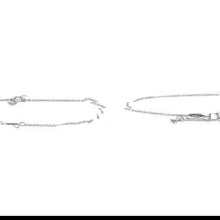 Tiffany & Co. Elsa Peretti Diamonds by the Yard Platinum Diamond and Aquamarine Bracelet: BRAND: Elsa Peretti for Tiffany & Co.; COLLECTION: Diamonds by the Yard; METAL: Platinum; APPROXIMATE TOTAL DIAMOND WEIGHT: 0.08 ctw; GEMSTONES: Aquamarine; STAMPED: Tiffany & Co., Pt950, Peretti, Spa