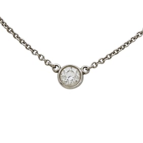 Tiffany & Co. Elsa Peretti Diamonds by the Yard Platinum Diamond Pendant Necklace