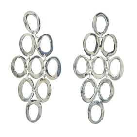 Ippolita Sterling Silver Open Oval Cascade Earrings